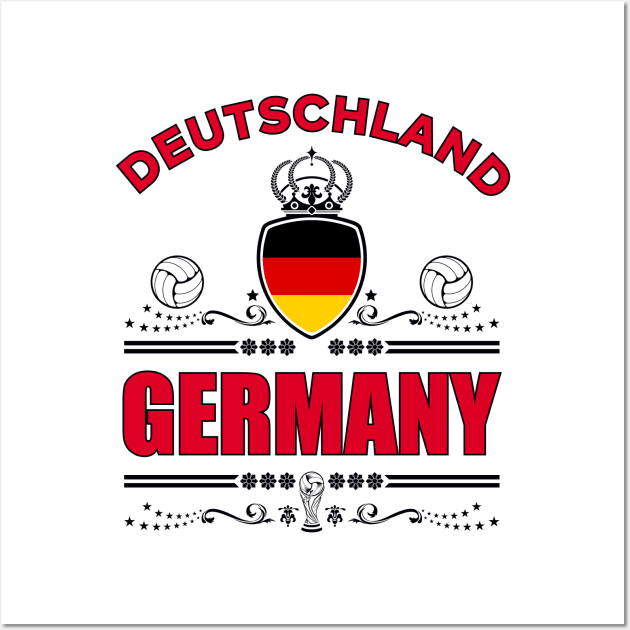 DEUTSCHALND | Deutscher Fußball | Germany Football Wall Art by VISUALUV